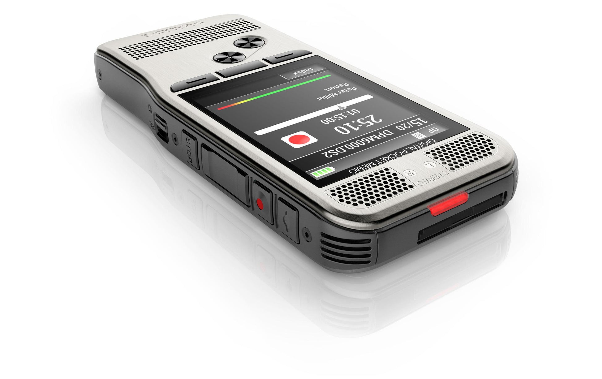Philips Digital Pocket Memo 6000 – Digitales Diktiergerät – USB, 30 h – Silber