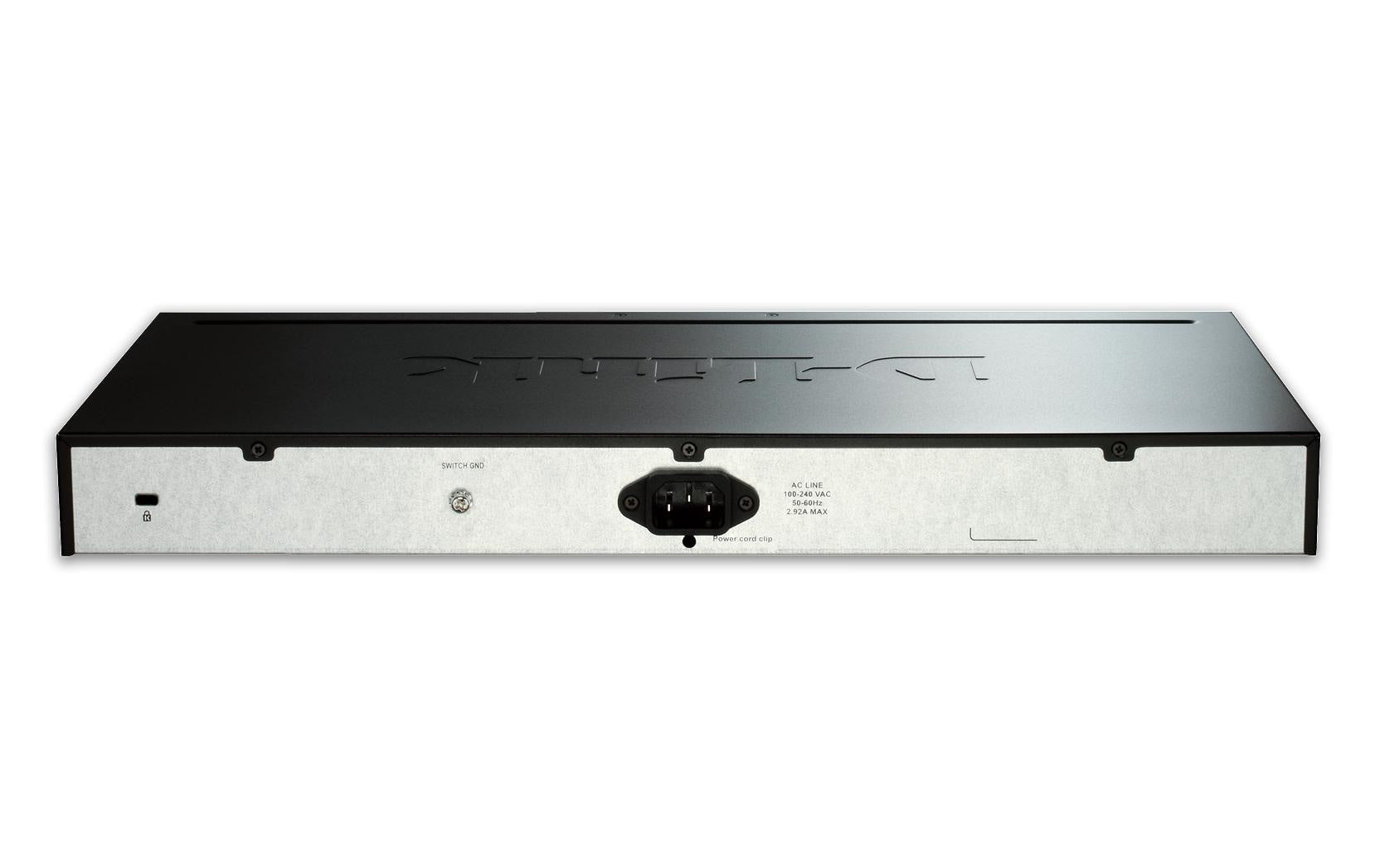 D-Link DGS-1510-28P/E – Managed Switch – 24×GbE, 2×SFP, 2×SFP+, L3, PoE 193 W, 19" Rack
