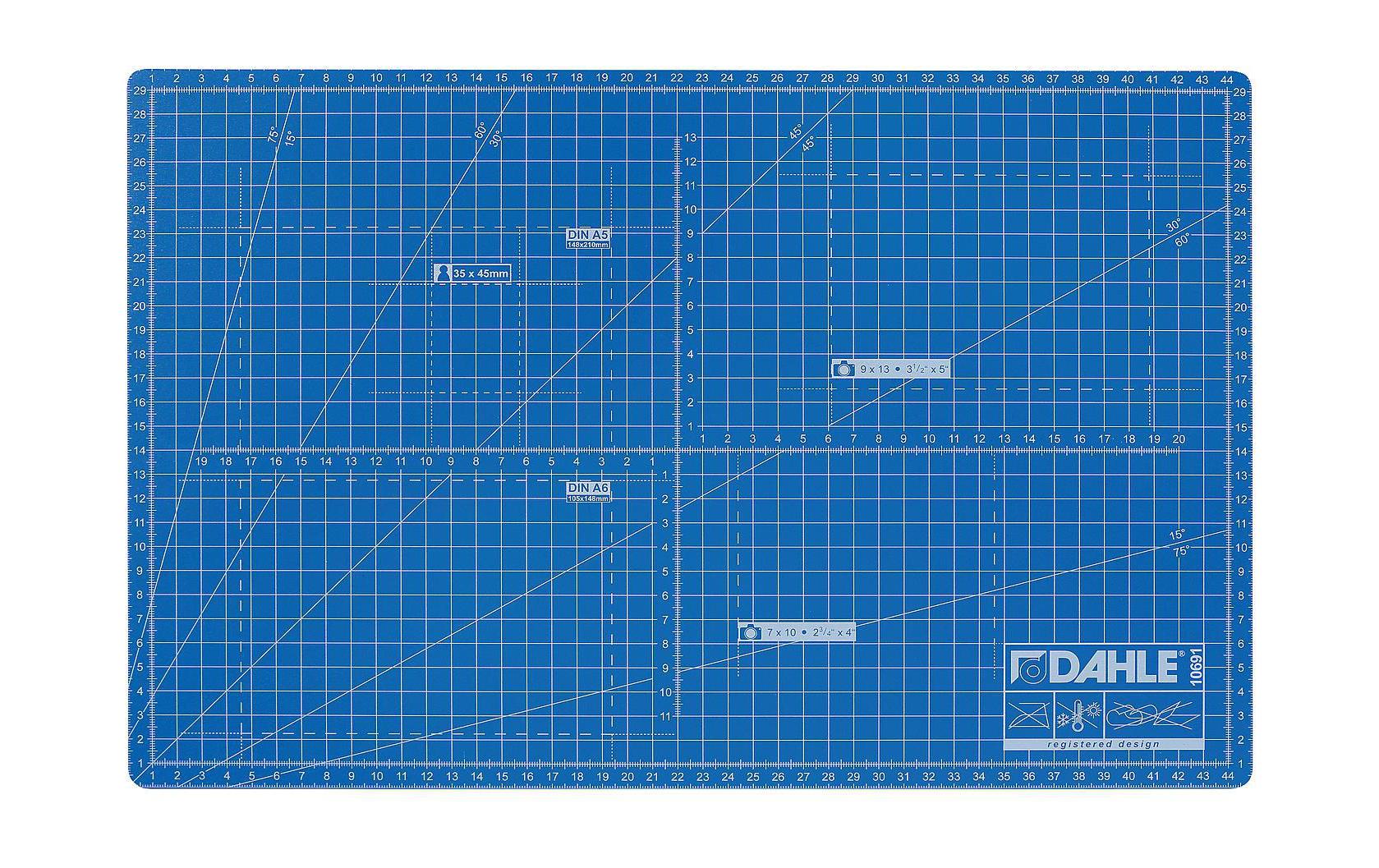 Dahle Schneidematte – 30 × 45 cm – Blau