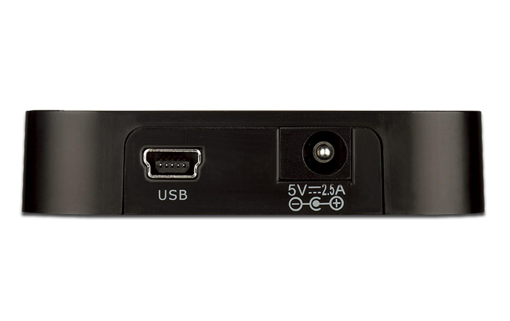 D-Link DUB-H4 V2 USB-Hub – 4× USB-A, für Windows/Mac