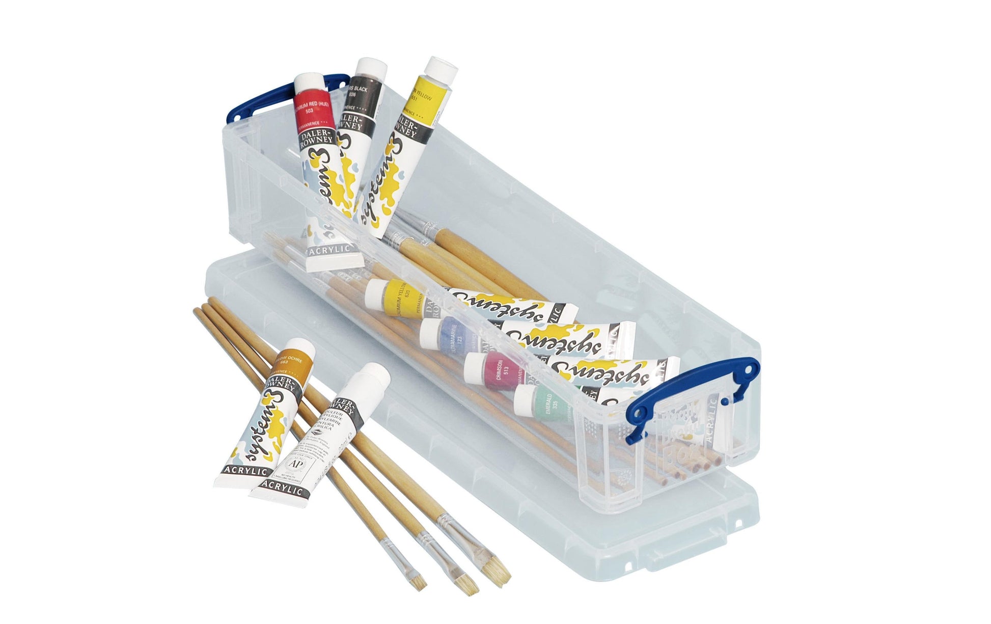 Really Useful Boxes Aufbewahrungsbox 1,5 l – Kunststoff – transparent – mit Verriegelung, mit Griff – 355 × 70