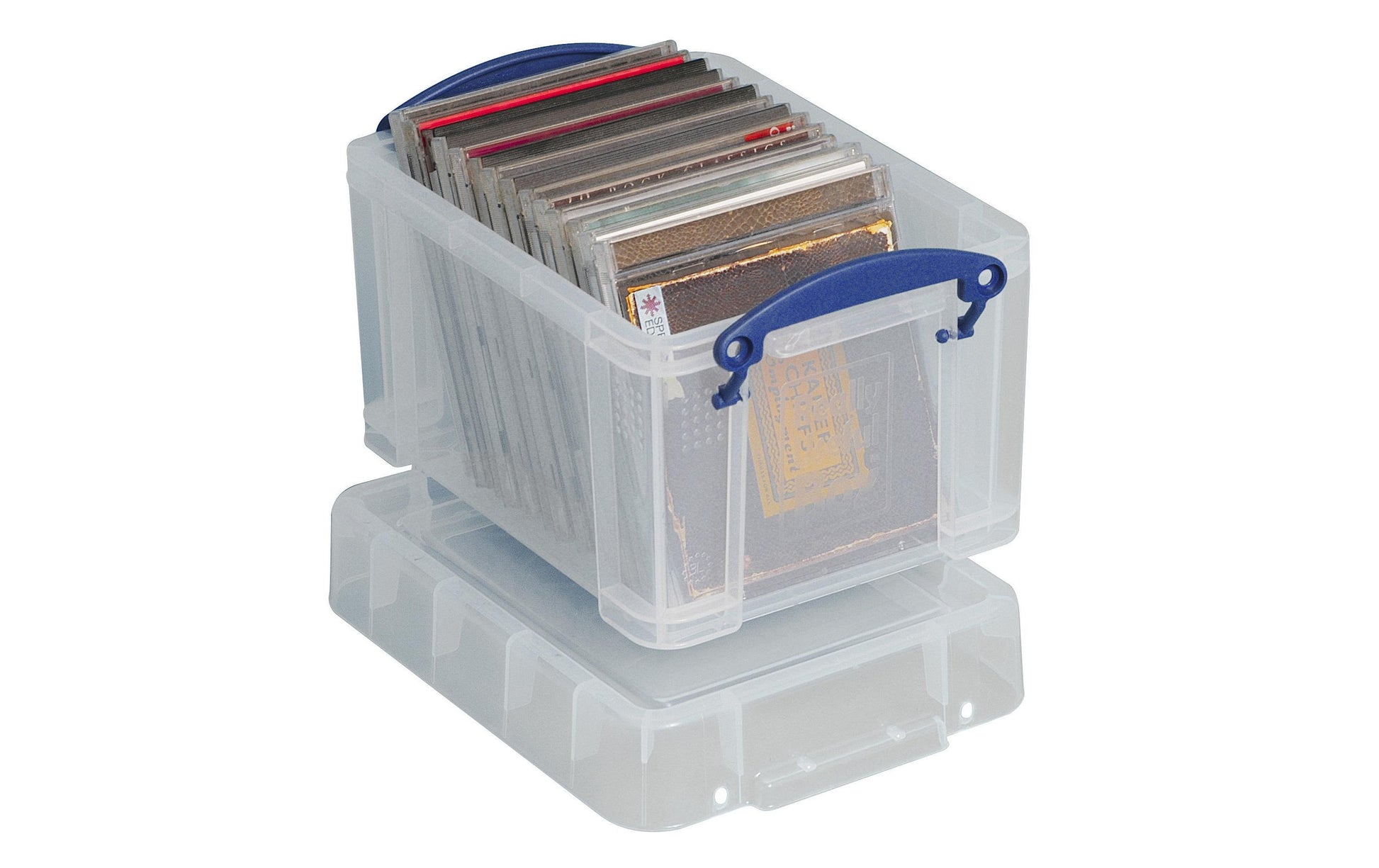 Really Useful Boxes Aufbewahrungsbox 3 L (ohne Deckel) – Kunststoff – Transparent – 245 × 160 × 180 mm
