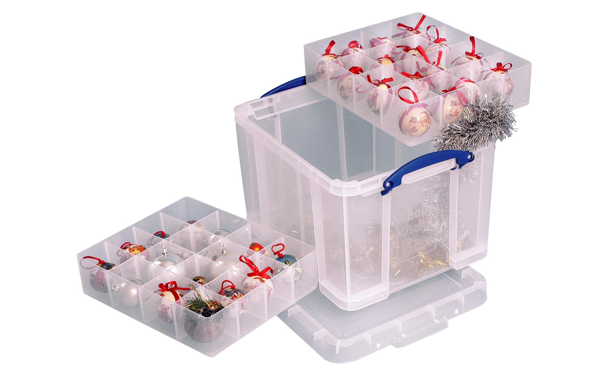 Really Useful Boxes Really Useful Box Aufbewahrungsbox 35 l – Kunststoff – Transparent – mit Griff – 480 × 310 × 390 mm