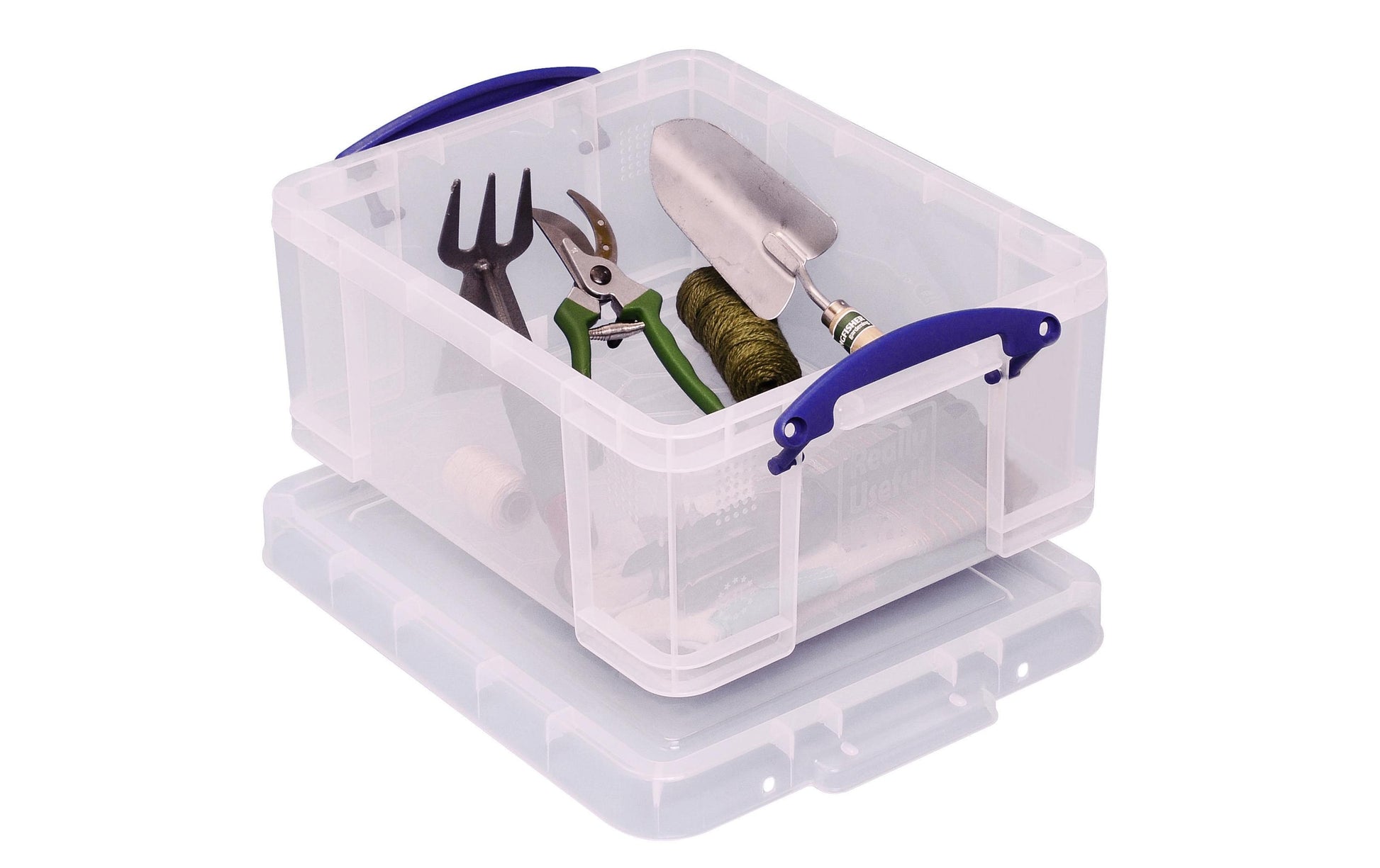 Really Useful Boxes Really Useful Box 68506000 Aufbewahrungsbox 21 l – Kunststoff – Transparent – mit Griffen – 456 × 200 × 356 mm