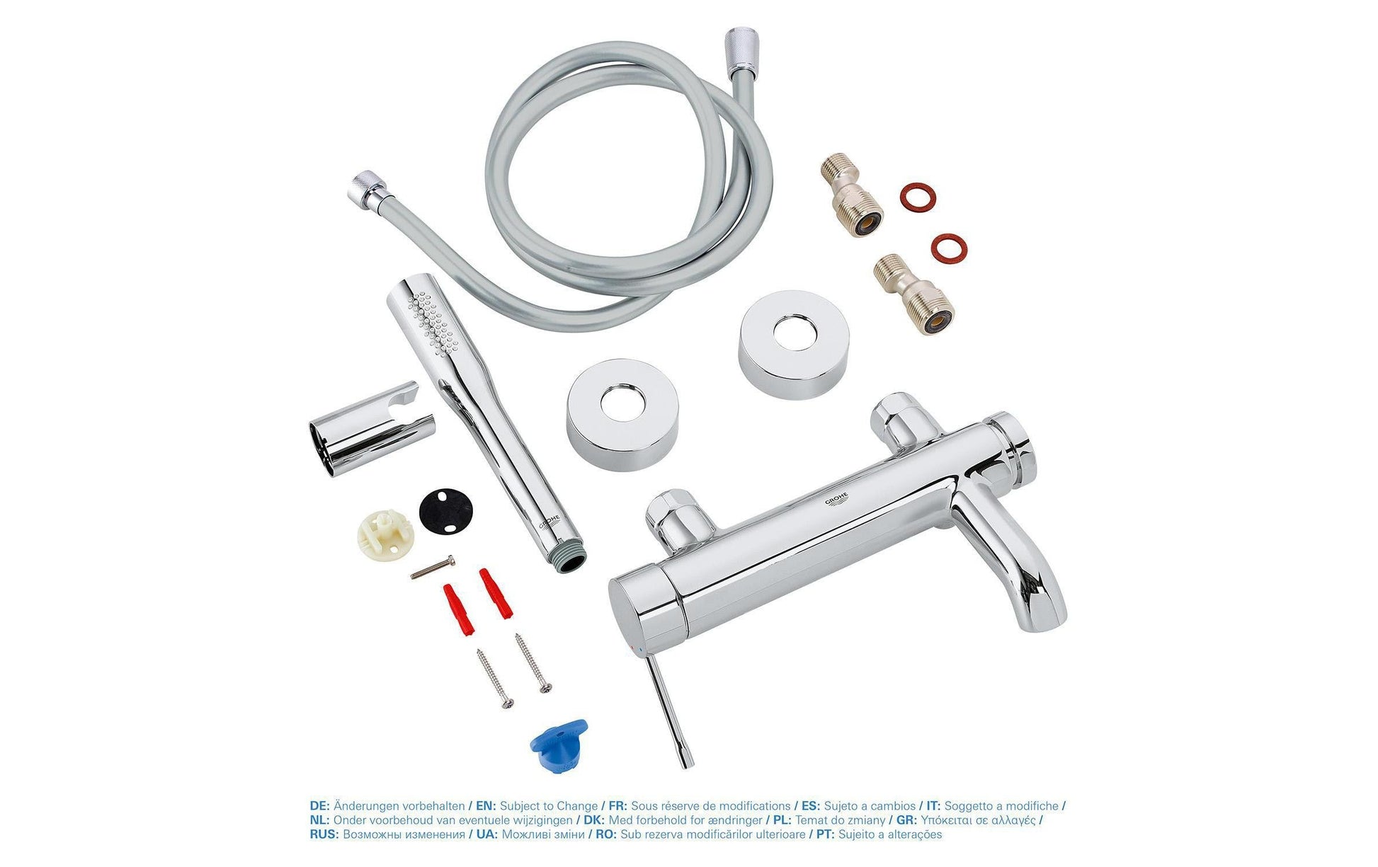 GROHE Essence Unterputz-Badebatterie – Einhebelmischer, Messing/Chrom
