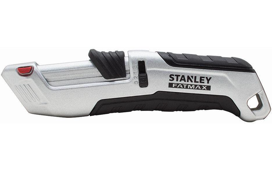 Stanley FatMax – Sicherheitsmesser, Metallgriff, einziehbar, grau, 4 Stk.