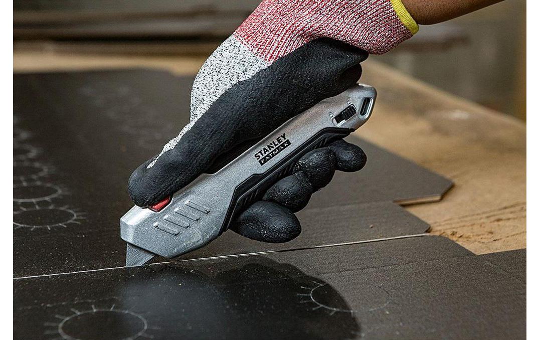Stanley FatMax – Sicherheitsmesser, Metallgriff, einziehbare Klinge, Grau