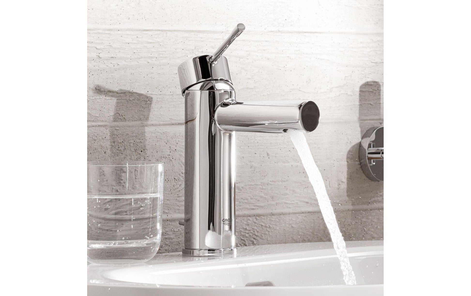 GROHE Essence Unterputz-Badebatterie – Einhebelmischer, 16 cm, Messing, Chrom
