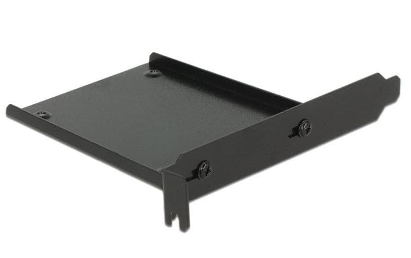 Delock Einbaurahmen 1× 2,5" im PCI/PCIe Slot, SATA – für Universalgehäuse, Schwarz, Metall