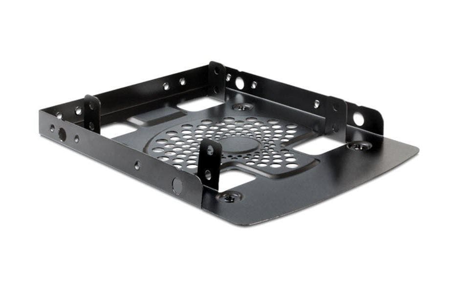 Delock Einbaurahmen 2× 2,5" in 3,5" – SATA mit Strom, Schwarz