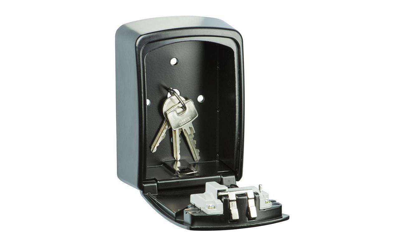 BURG-WÄCHTER Key Safe 30 SB – Schlüsseltresor, Zahlenschloss, für 1 Schlüssel, 90 × 40 × 120 mm, Schwarz