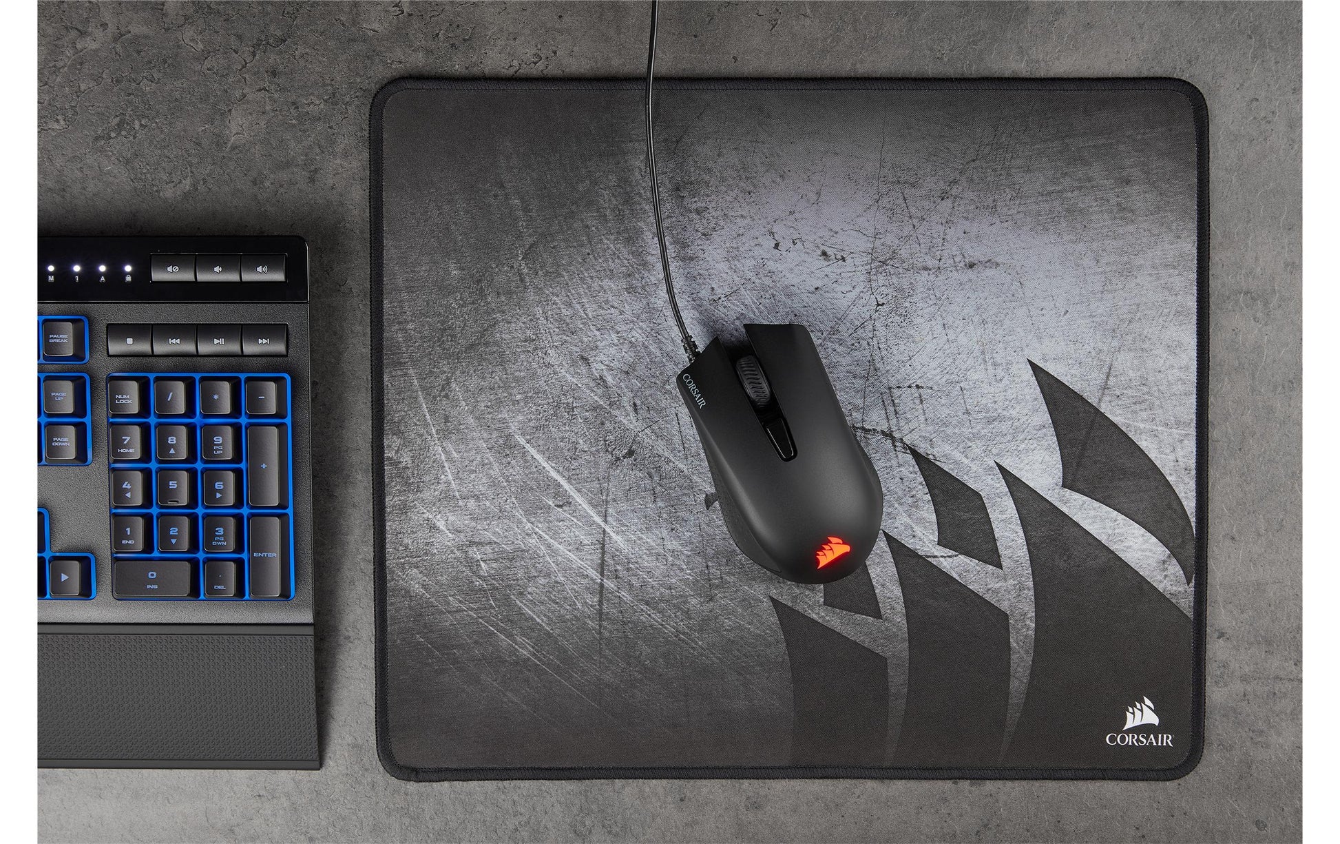 Corsair Harpoon RGB Pro – Gaming-Maus – Kabelgebunden (USB‑A), 12000 DPI, RGB-Beleuchtung, rechts, Schwarz