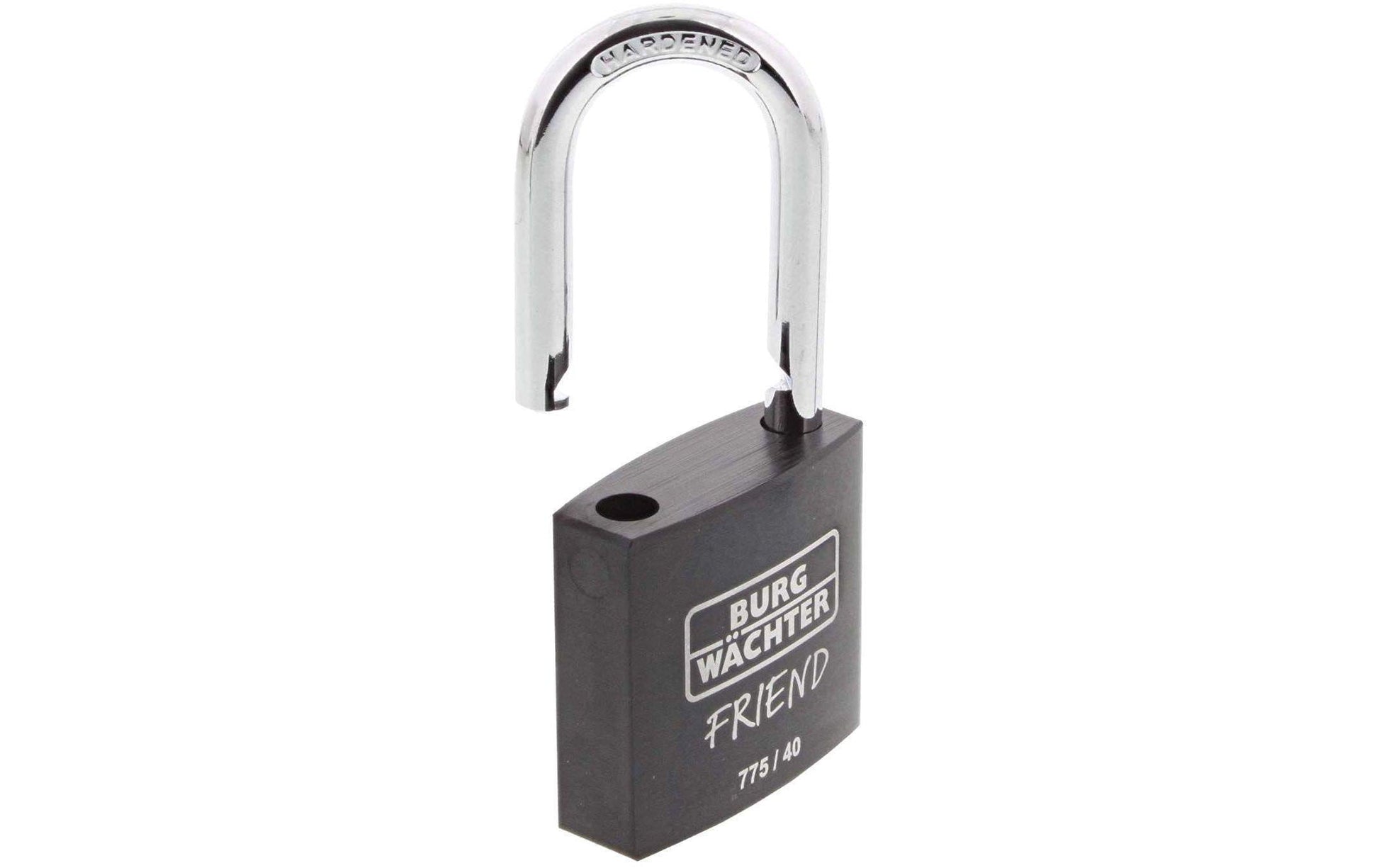 BURG-WÄCHTER Vorhängeschloss 775 40 Friend – 20,5 × 32,5 mm, schwarz