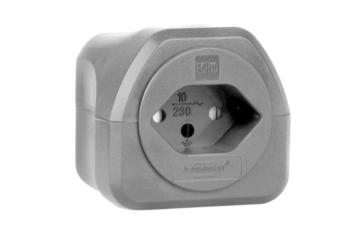 Brennenstuhl Reiseadapter Schweiz zu Australien – 3-polig (geerdet), 10 A, 250 V, 6 Einsätze, für >150 Länder