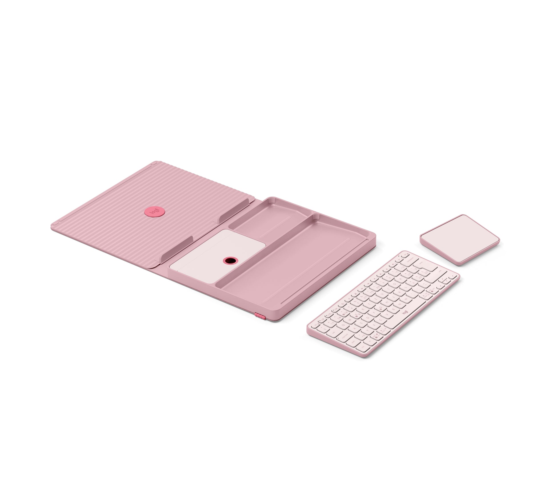 Logitech Casa Laptop-Ständer – für Notebooks bis 17", bis 7,5 kg – Hellrosa
