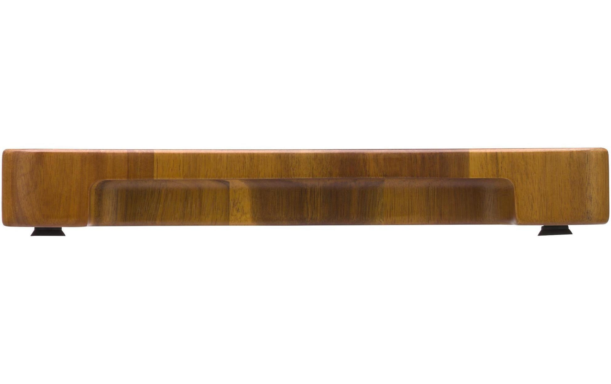 WMF Schneidebrett 40 × 34 × 4 cm, Holz (Akazie), gummierte Füsse, braun