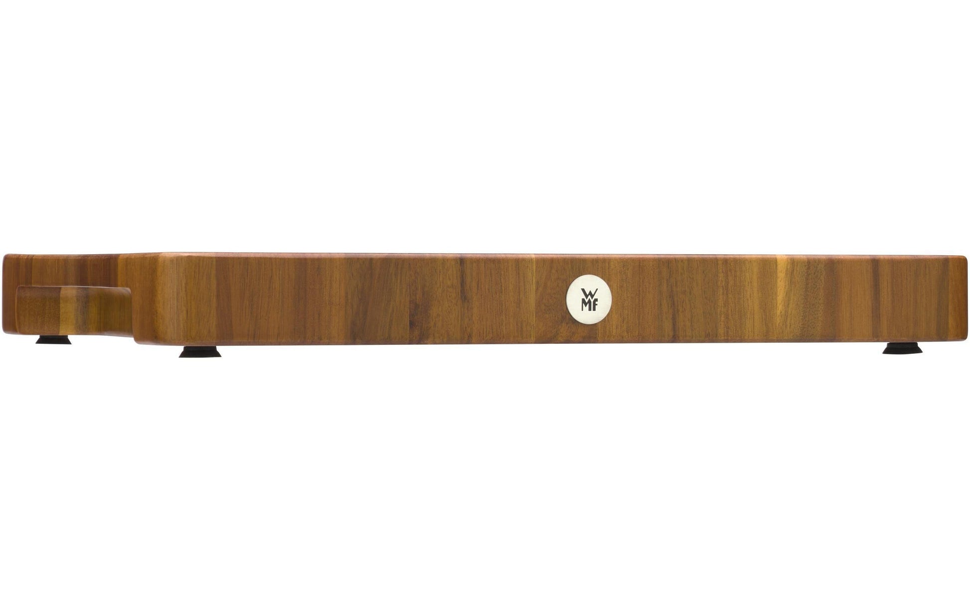 WMF Schneidebrett 40 × 34 × 4 cm, Holz (Akazie), gummierte Füsse, braun