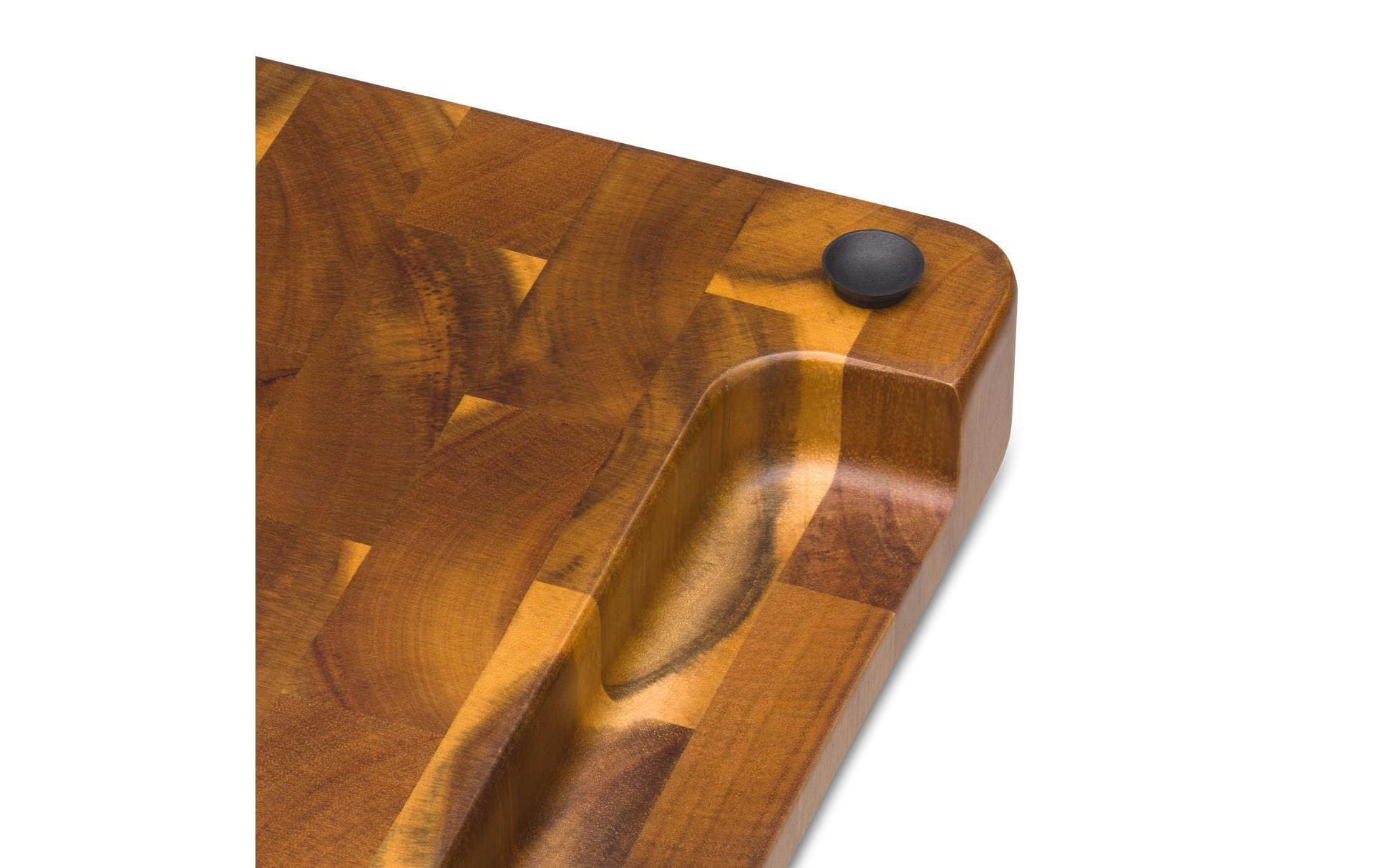 WMF Schneidebrett 40 × 34 × 4 cm, Holz (Akazie), gummierte Füsse, braun