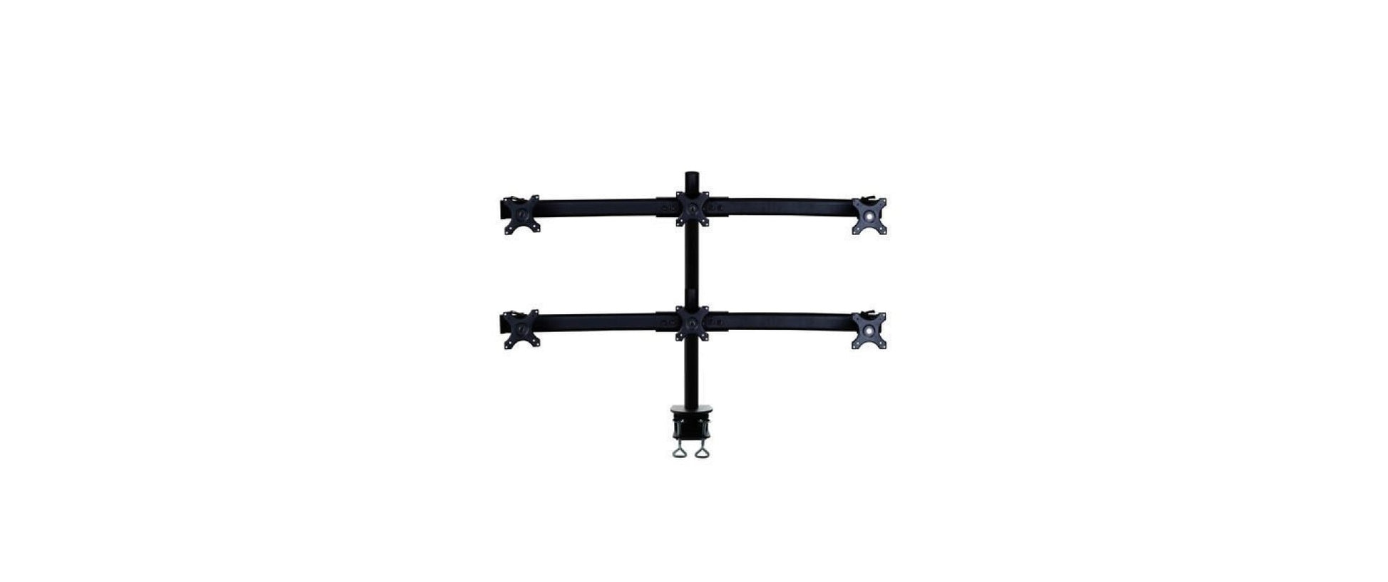Neomounts Monitorarm, 6 Monitore, Tischklemme, bis 27", höhenverstellbar, neigen/drehen/rotieren, schwarz