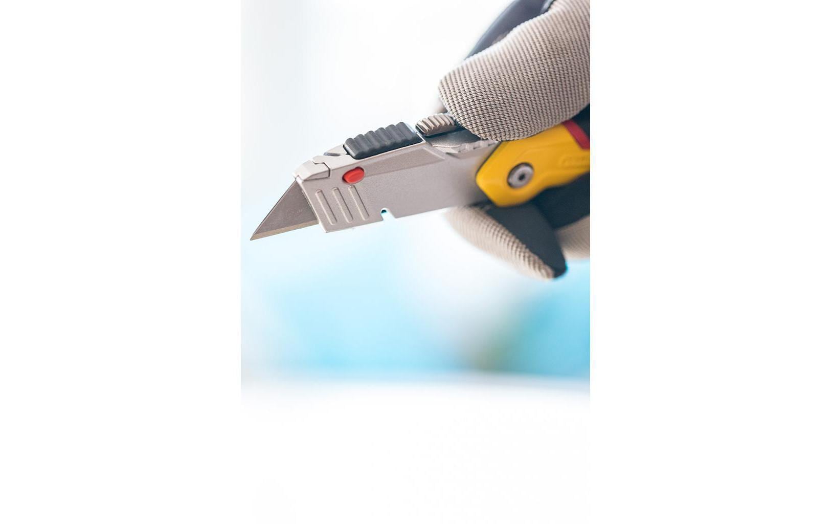 Stanley FatMax – Trapezmesser 19 mm, einziehbar, Alu-Druckguss, gelb