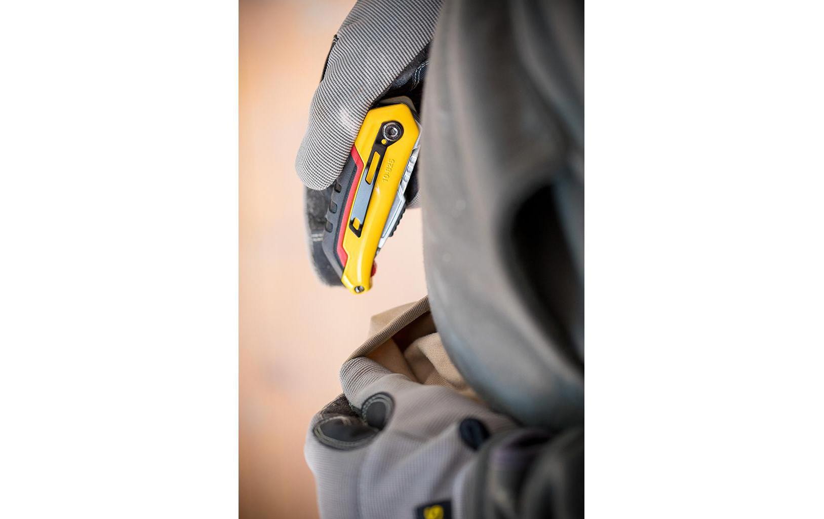 Stanley FatMax – Trapezmesser 19 mm, einziehbar, Alu-Druckguss, gelb