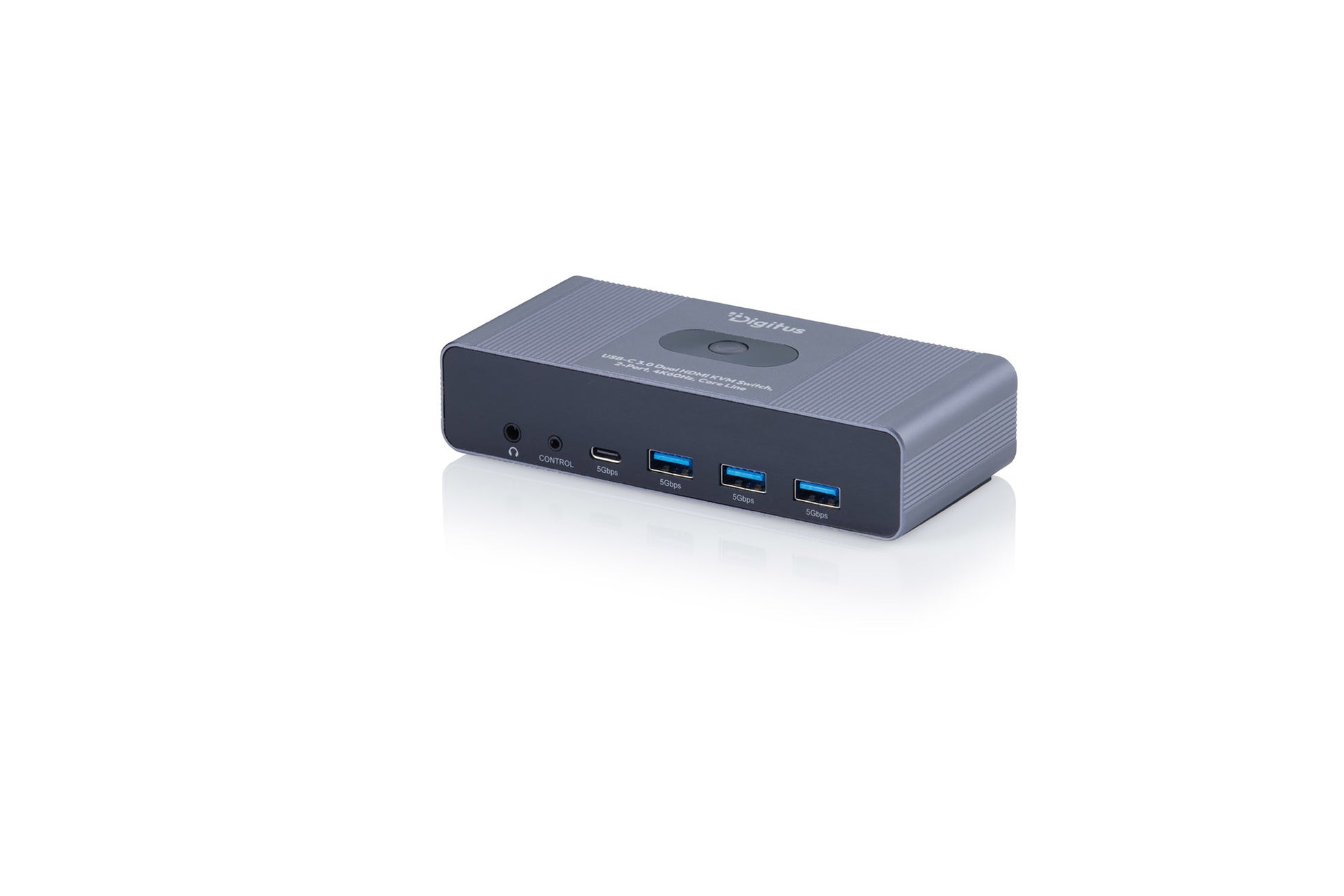 Digitus 2-Port HDMI Dual-View KVM-Switch – 4K/60 Hz, USB 3.0 Hub, USB-C
