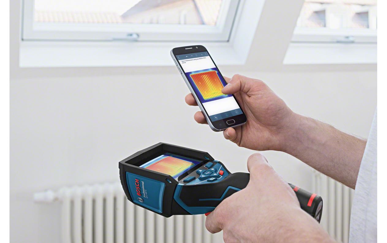 Bosch Professionelle GTC 400C Wärmebildkamera – -10 bis +400 °C, App-kompatibel
