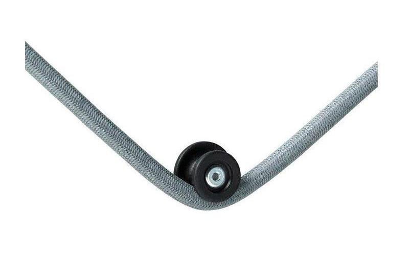 Zurrfix Rundkopf – Ø 26 × 10 mm, Kunststoff, Schwarz, für Expanderseil 6 mm und 8 mm
