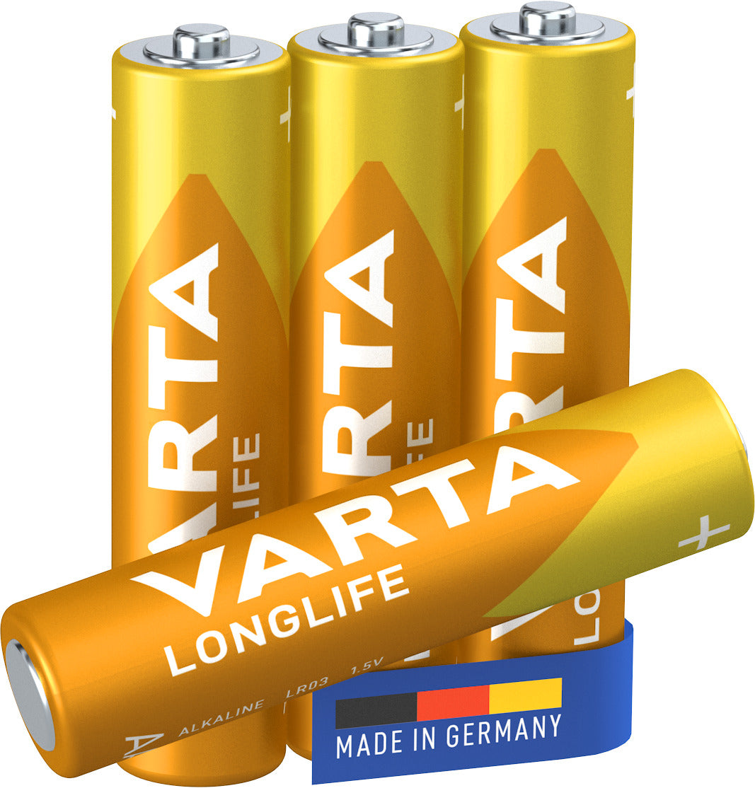 Varta AAA Batterien, Alkaline, 1,5 V – 4 Stk.