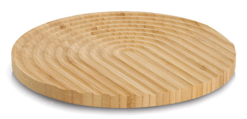 Zeller Present Teekannen-Untersatz Bambus, Ø 25 × 1,5 cm, braun