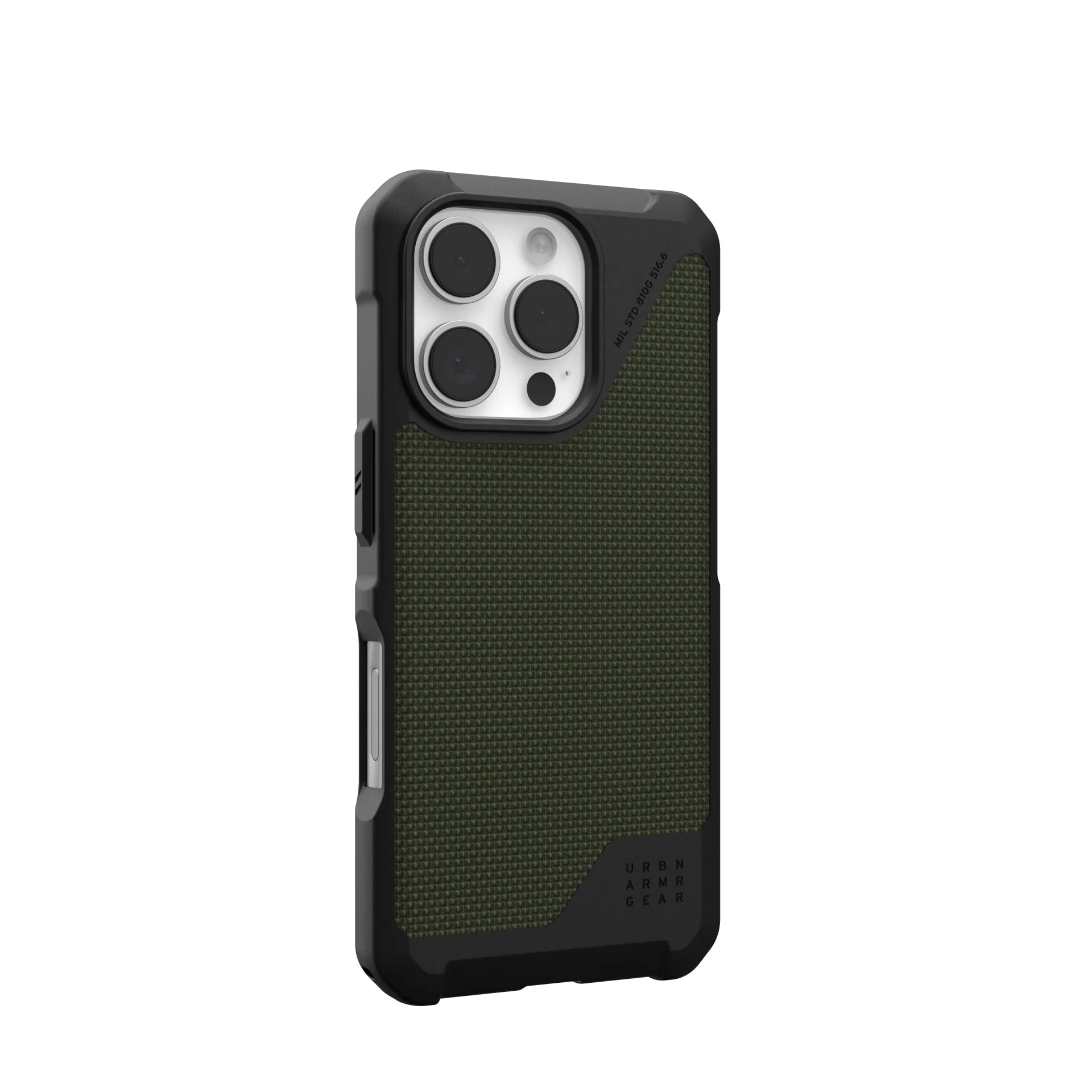 Urban Armor Gear Backcover Metropolis LT – für Apple iPhone 16 Pro – Olivgrün – TPU – MagSafe-kompatibel