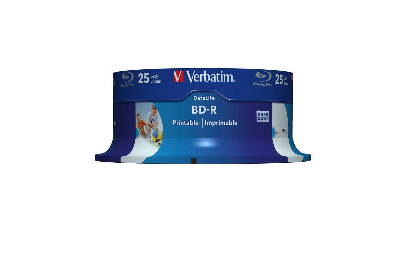 Verbatim BD-R 25 GB – 6×, bedruckbar, 25er Spindel