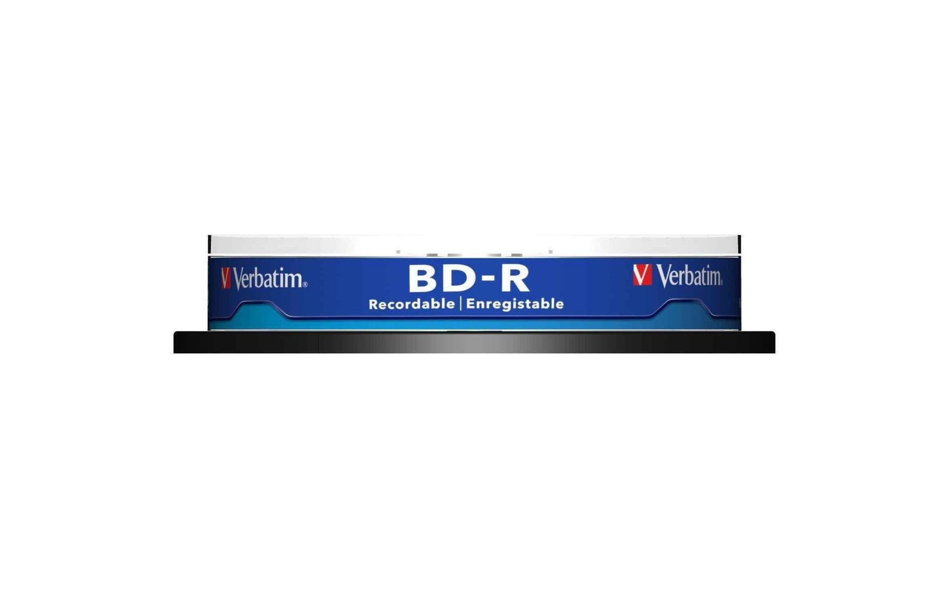 Verbatim BD-R 25 GB – 6×, bedruckbar, 10er Spindel