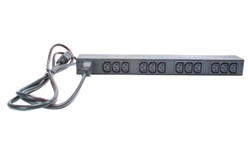 APC Rack-PDU Basic, einphasig, 12× IEC C13, 16 A, Stecker IEC C20, 1U horizontal, 3,7 kW