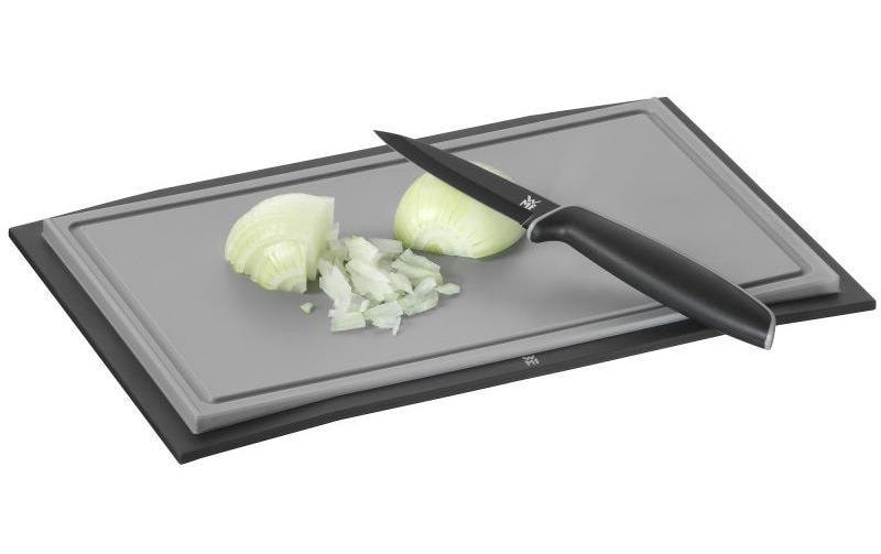 WMF Schneidebrett 32 × 20 cm, Kunststoff, mit Saftrille, schwarz