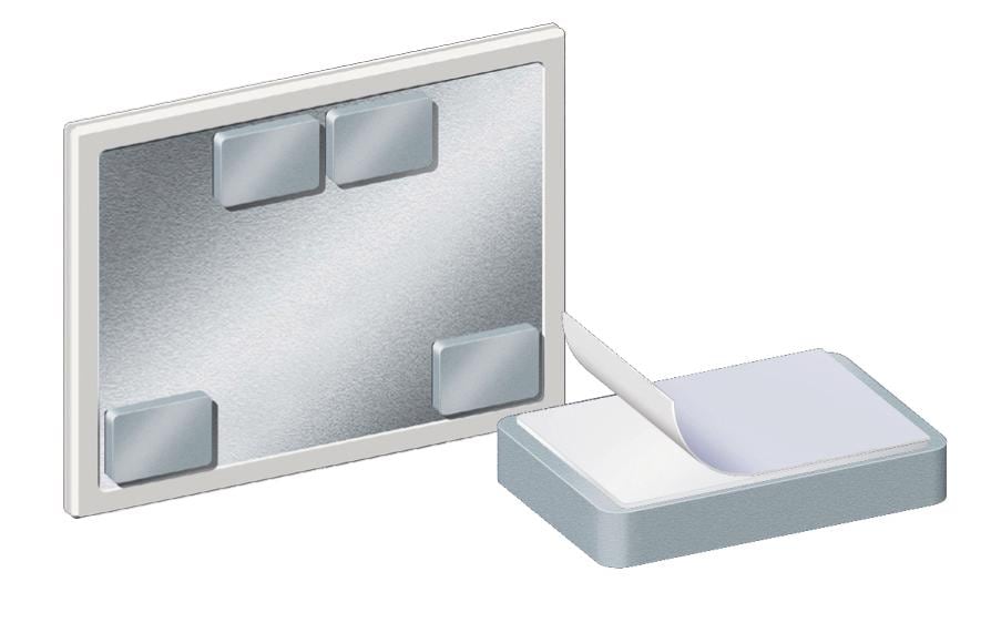 Legamaster Tafelmagnete – 78 × 53 mm, 1 Stk., grau