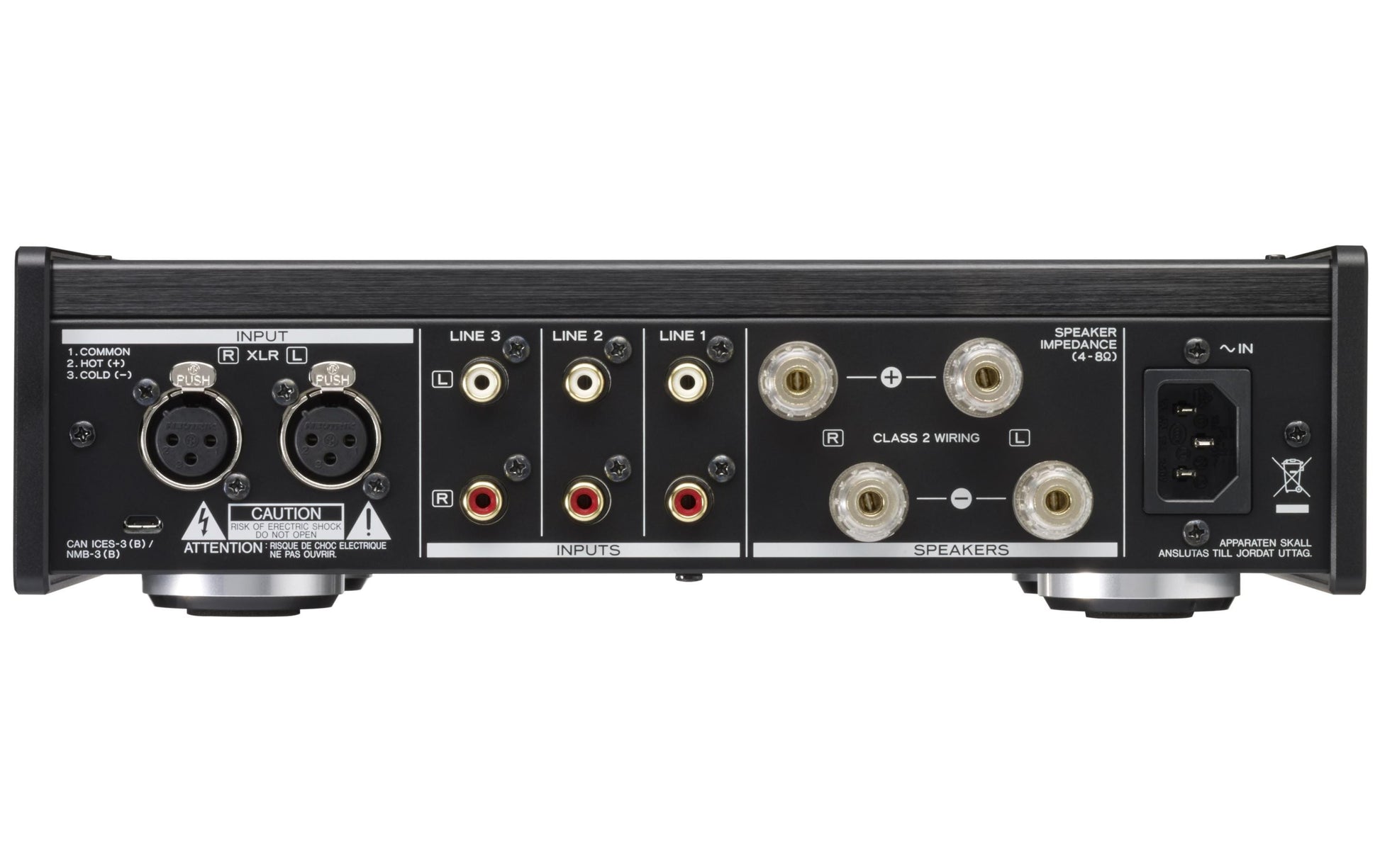 TEAC AX-505-S – Stereo-Vollverstärker, 2,0 Kanäle, 115 W RMS, Silber