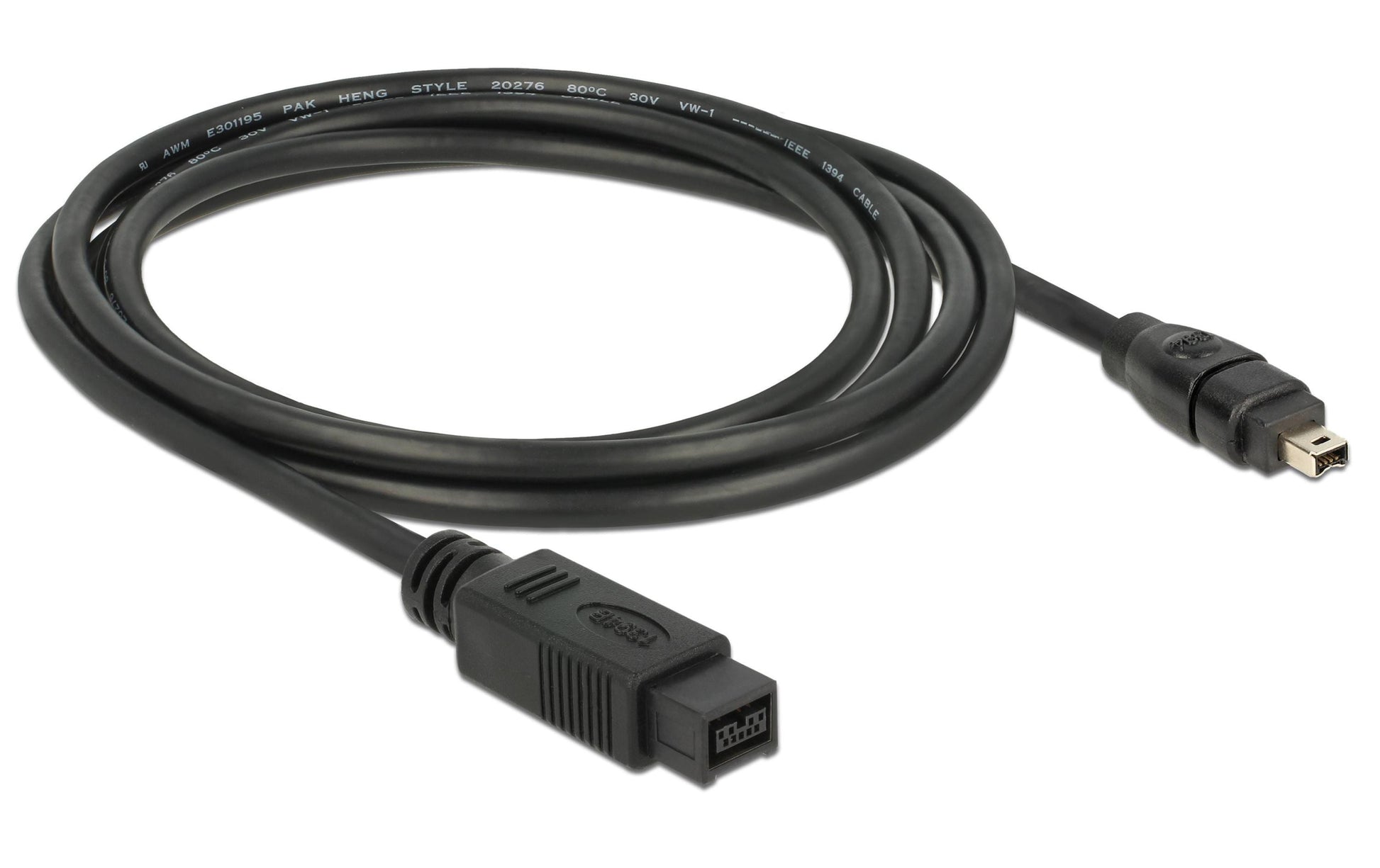 DeLOCK FireWire 800 auf FireWire 400 Kabel IEEE 1394b – 2 m – Grau