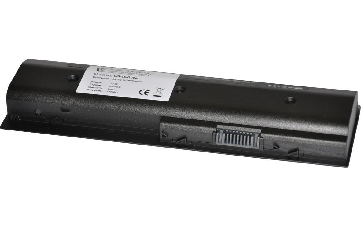 Vistaport Notebook-Akku – für HP Pavilion/DV/Envy-Serien – 60 Wh, 10,8 V (6 Zellen) – Schwarz