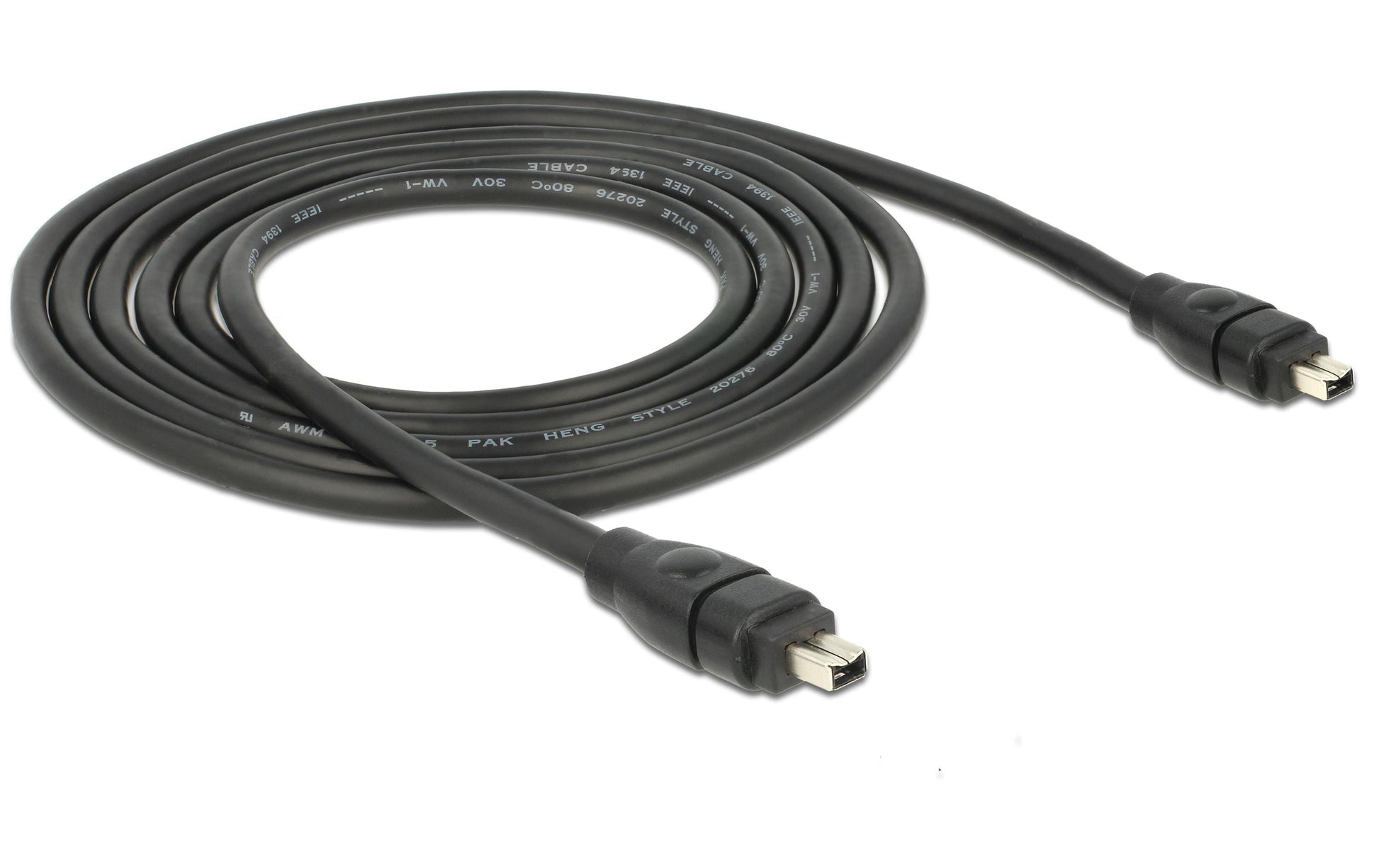 DeLOCK FireWire Kabel (4-polig M–M) – 400 Mbit/s – 1 m – Grau