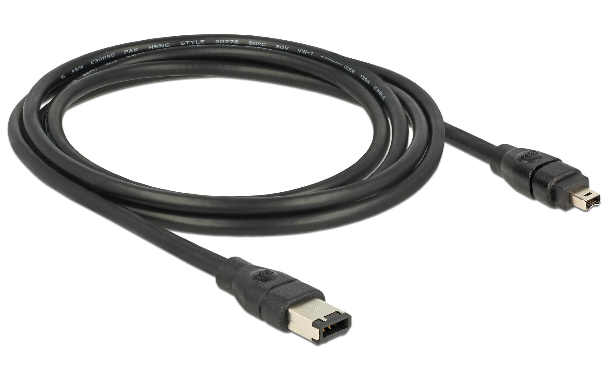 DeLOCK FireWire Kabel IEEE 1394B 400 Mbit/s – 2 m – Grau