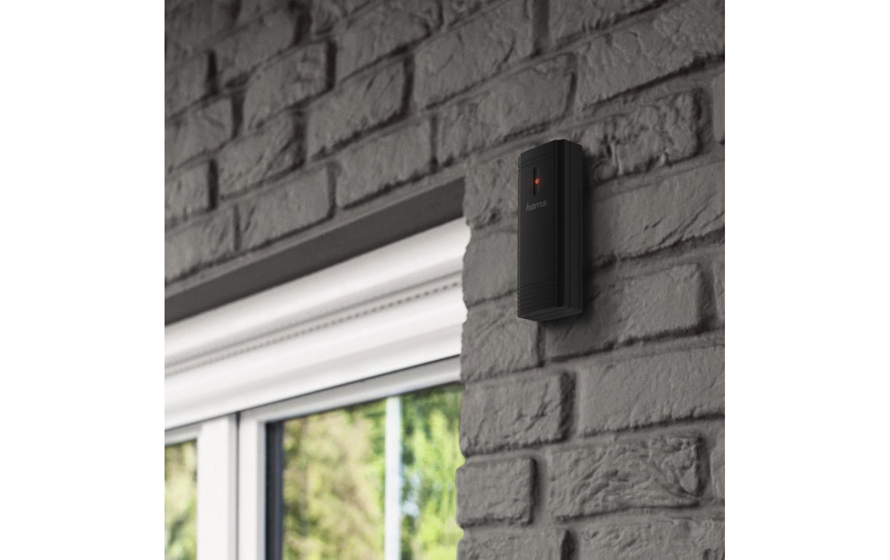 Hama EWS-Trio – Wetterstation, Aussentemperatur, inkl. 3 Sensoren – schwarz