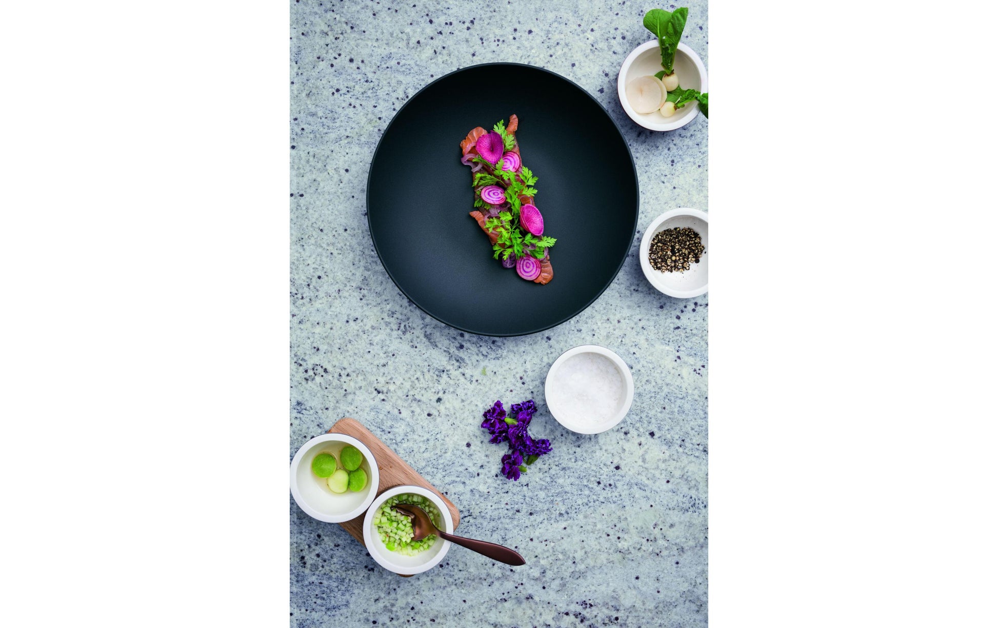 Villeroy & Boch Suppenteller – Ø 23,5 cm, Porzellan, Schwarz, spülmaschinengeeignet, 6 Stück