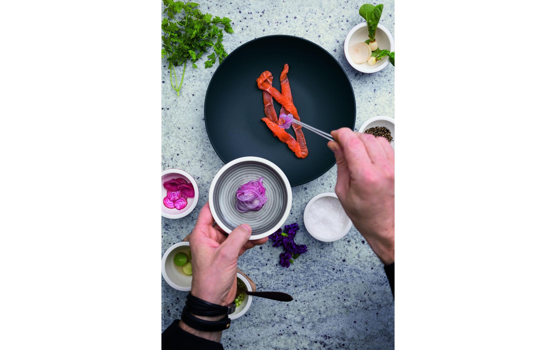 Villeroy & Boch Suppenteller – Ø 23,5 cm, Porzellan, Schwarz, spülmaschinengeeignet, 6 Stück