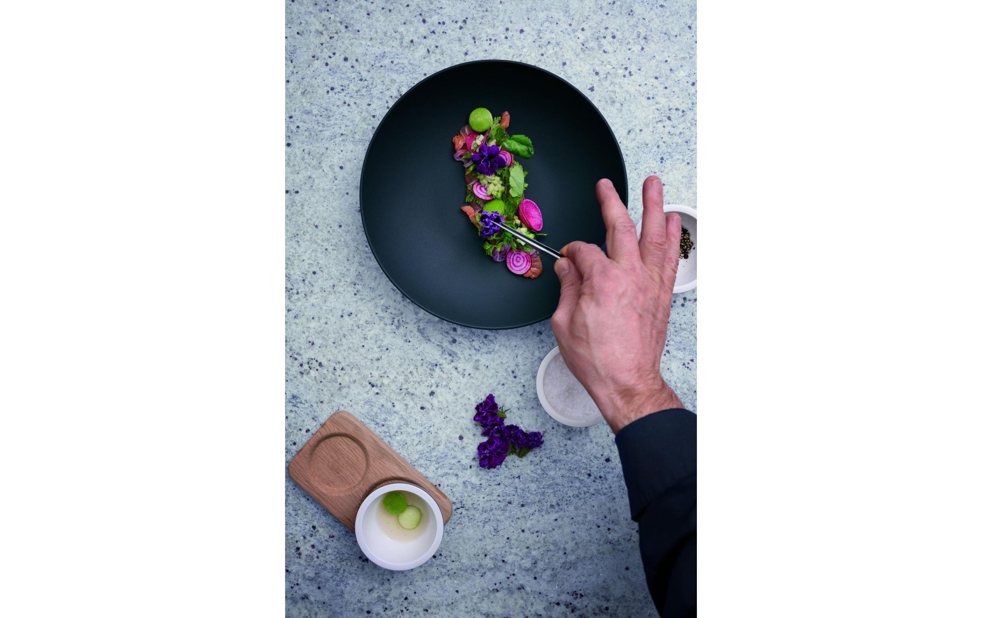 Villeroy & Boch Suppenteller – Ø 23,5 cm, Porzellan, Schwarz, spülmaschinengeeignet, 6 Stück