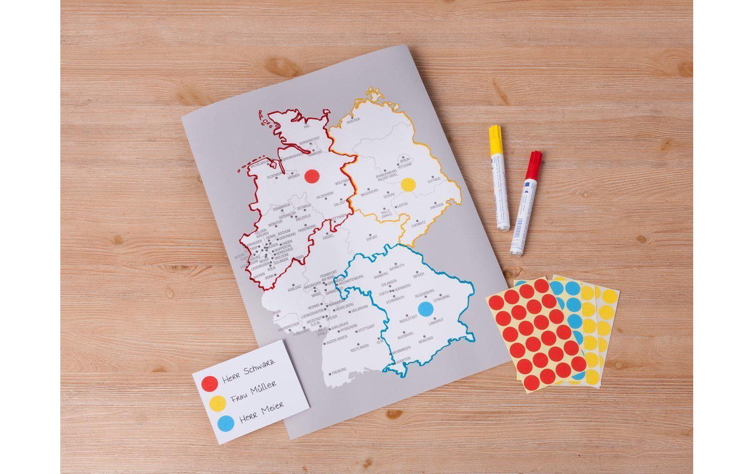 Avery Zweckform Markierungspunkte – Ø 12 mm, permanent, weiss, 5 Blatt (270 Stk.)