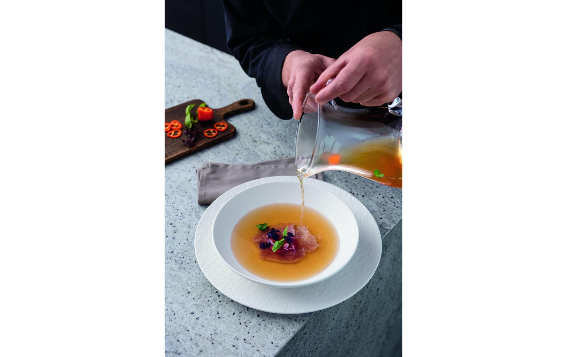Villeroy & Boch Pasta-Schüssel – 1 l, Porzellan, weiss, mikrowellen- und spülmaschinengeeignet, 6 Stück