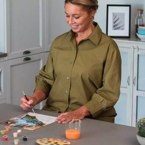 Ravensburger CreArt – Malen-nach-Zahlen-Set – Lago Maggiore – 30 × 40 cm – ab 14 Jahren