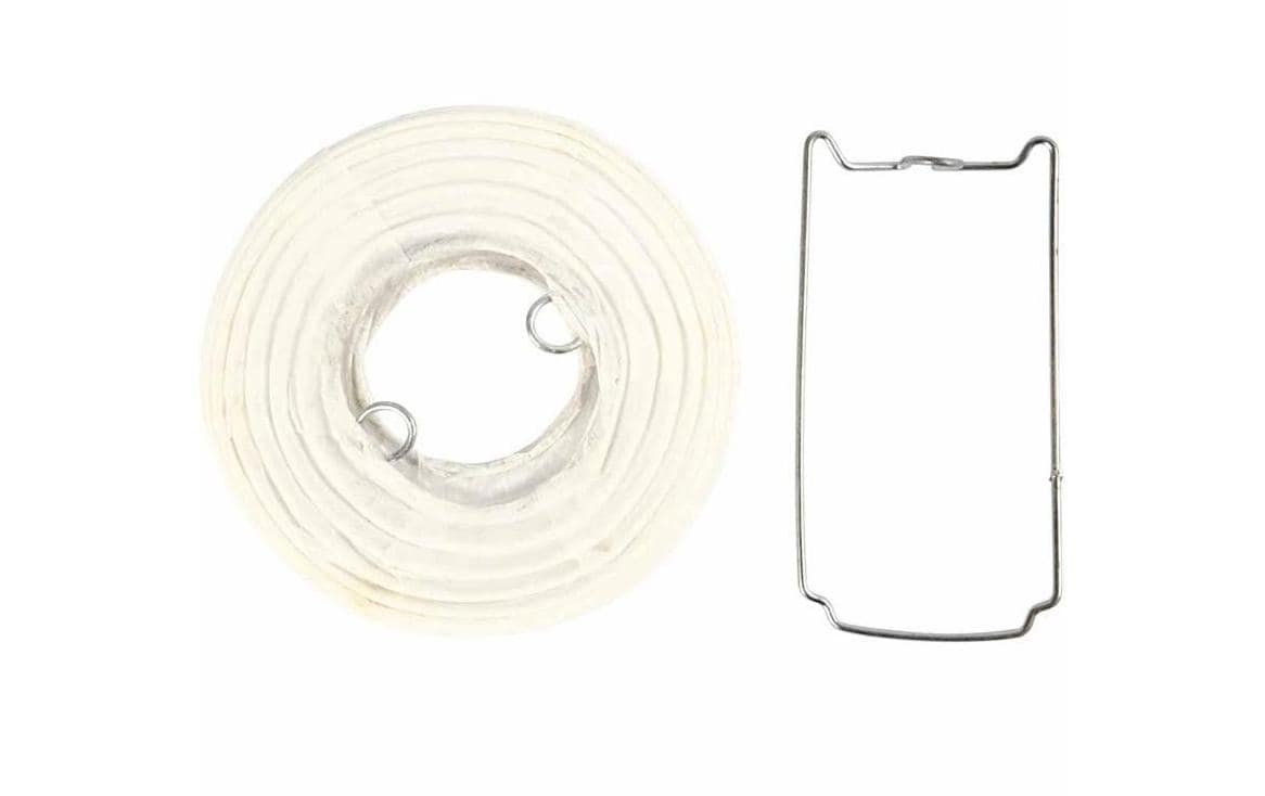 Creativ Company Papierlampion – Ø 7,5 cm – Papier, Weiss – 10-teilig