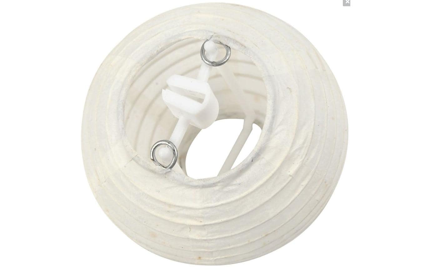 Creativ Company Papierlampion – Ø 7,5 cm – Papier, Weiss – 10-teilig